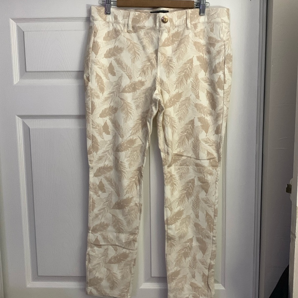 Corduroy printed jeggings sz Large